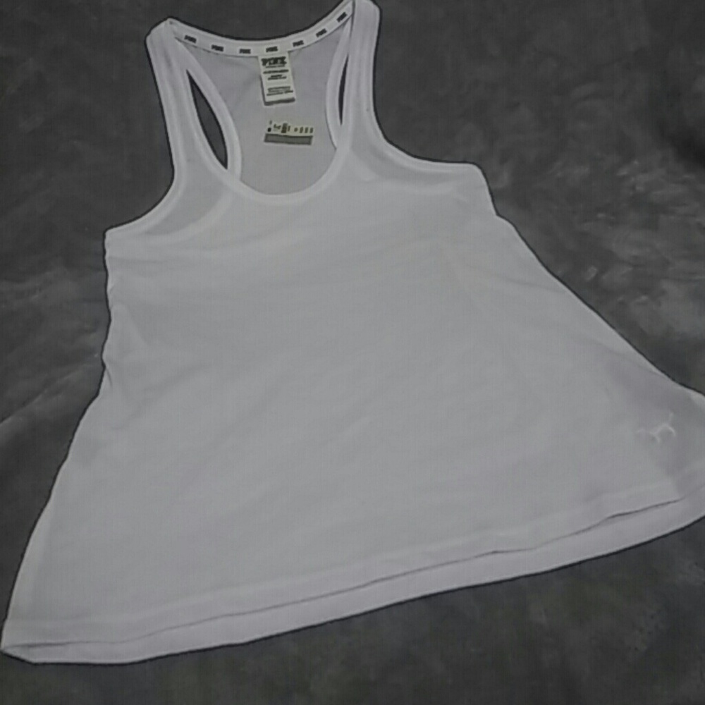 Nwt Victoria's secrets PINK tank white XS